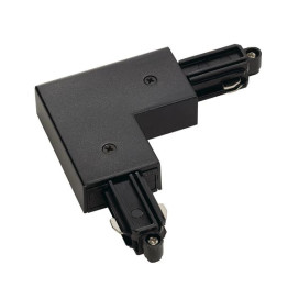 Connexion-L pour 1-phase rail 230V, apparant, noir, terre intérieur