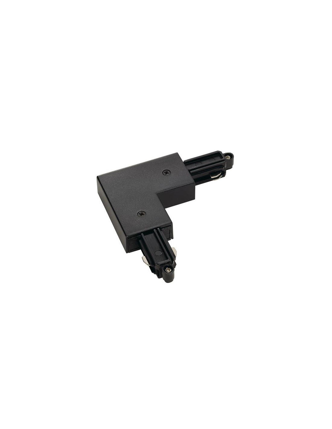 Connexion-L pour 1-phase rail 230V, apparant, noir, terre intérieur