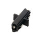 Connexion électrique pour rail 1-allumage 230V, noir
