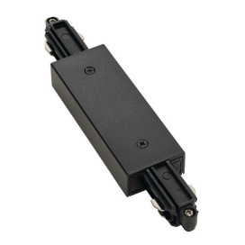 Connexion électrique pour rail 1-allumage 230V noir avec possibilité d'alimentat