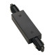 Connexion électrique pour rail 1-allumage 230V noir avec possibilité d'alimentat