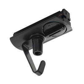 Adaptateur pour rail 1-allumage 230V , noir, électrique, incl. crochet