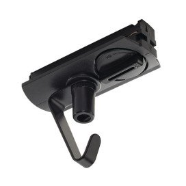 Adaptateur pour rail 1-allumage 230V , noir, électrique, incl. crochet