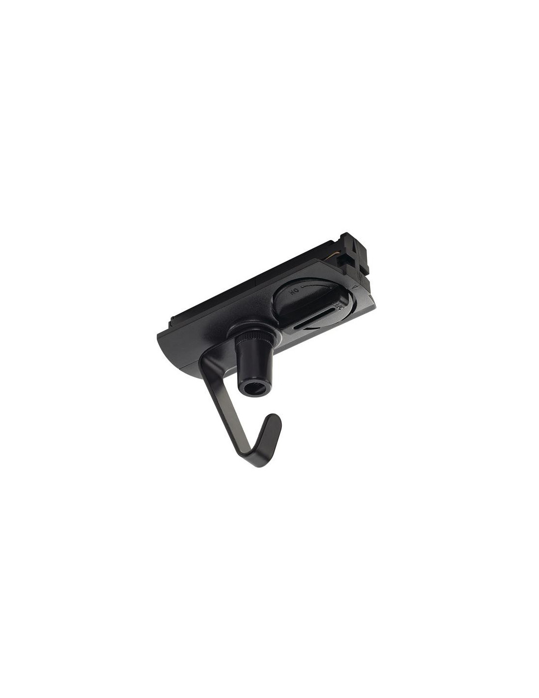 Adaptateur pour rail 1-allumage 230V , noir, électrique, incl. crochet