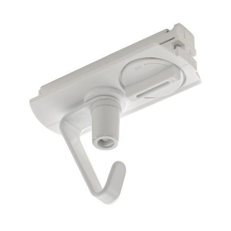 Adaptateur pour rail 1-allumage 230V , blanc, électrique, incl. crochet