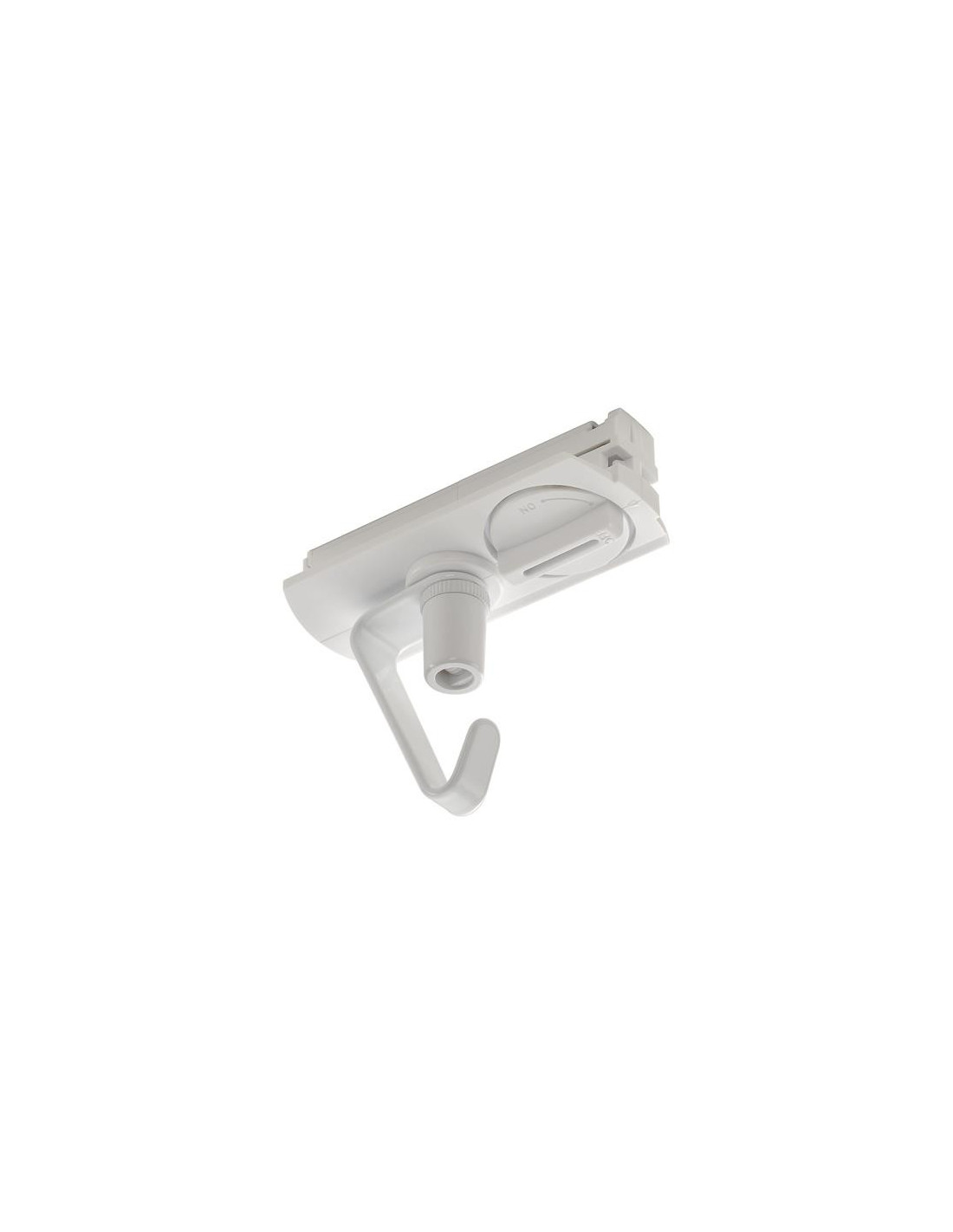 Adaptateur pour rail 1-allumage 230V , blanc, électrique, incl. crochet