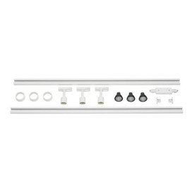 1-phase rail set, blanc, 2x1m, incl. 3x PURI spot et lampes LED