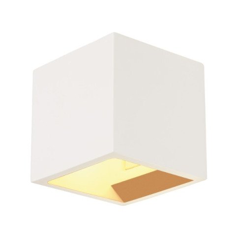 PLASTRA CUBE applique, carré, blanc, plâtre, G9, max. 42W