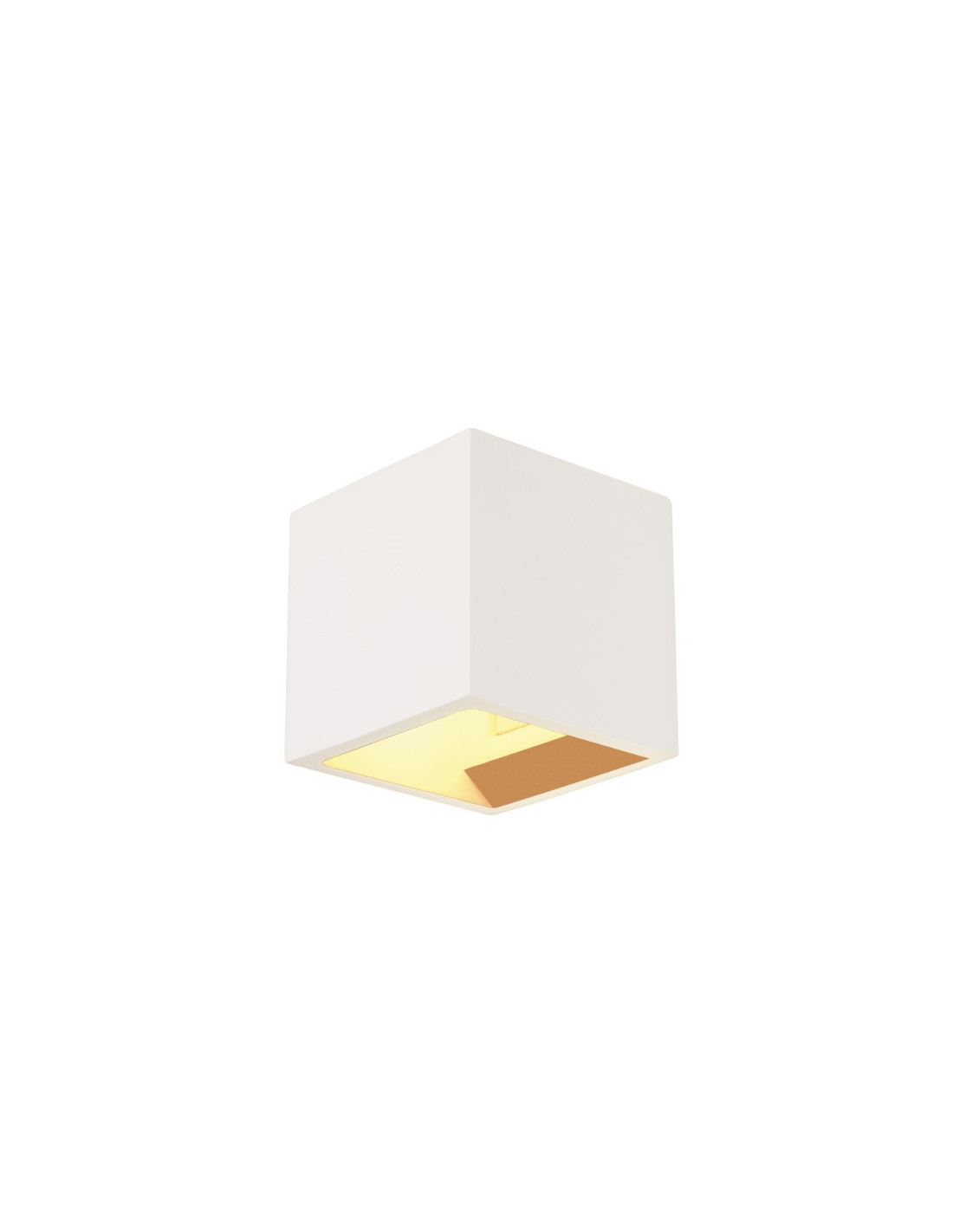 PLASTRA CUBE applique, carré, blanc, plâtre, G9, max. 42W