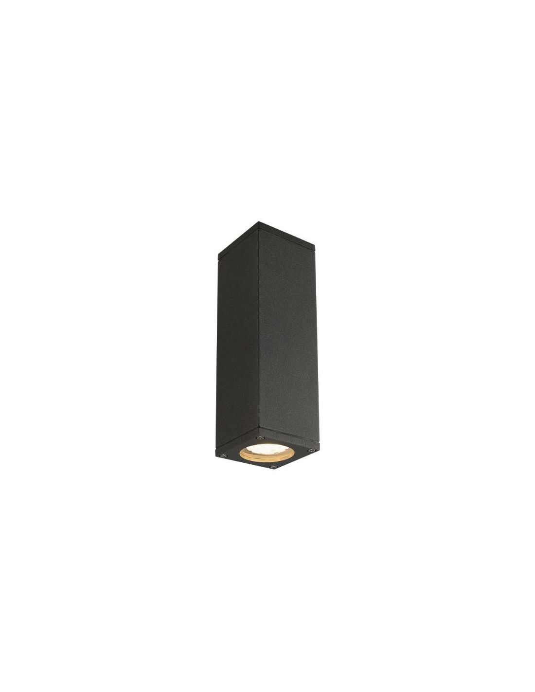 THEO UP-DOWN OUT applique, carré, anthracite, GU10, max. 2x35W