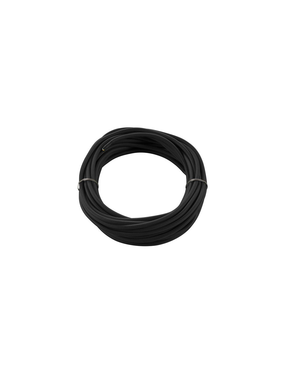 Câble textile 3x0,75mm² 10m noir