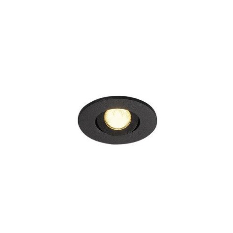 KIT MINI TRIA LED 3W DL ROND encastré, noir mat, 30°, 3000K, +Driver et clips