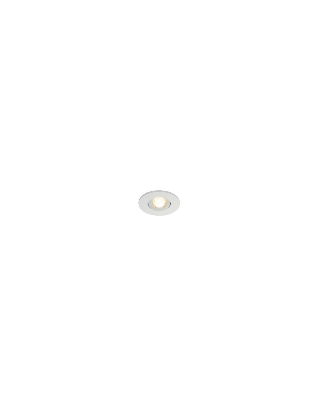KIT MINI TRIA LED 3W DL ROND encastré, blanc mat, 30°, 3000K, +Driver et clips