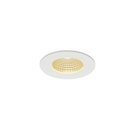 PATTA-I plafonnier encastré, Rond, blanc mat, 9W 38°, 3000K, Driver incl.