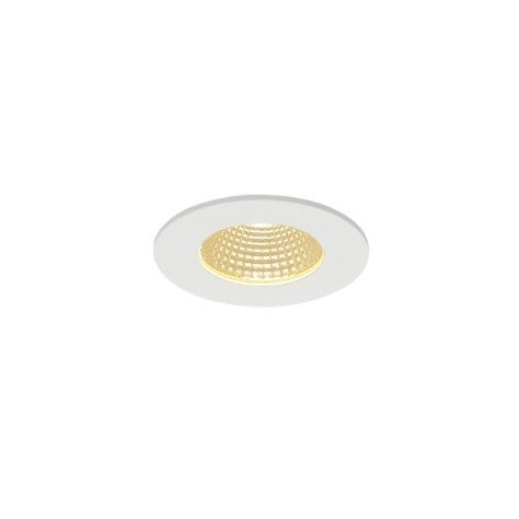 PATTA-I plafonnier encastré, Rond, blanc mat, 9W 38°, 3000K, Driver incl.