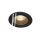 PATTA-F plafonnier encastré, Rond, noir mat, 9W 38°, 3000K, Driver incl.