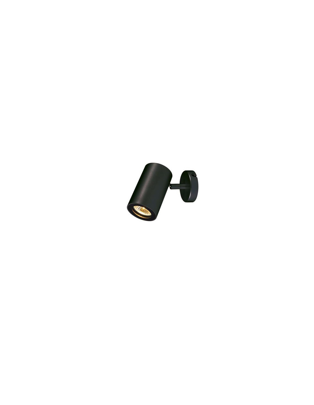 ENOLA-B Applique et plafonnier Single, noir mat, GU10, max.50W