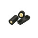 ENOLA-B Applique et plafonnier Double, noir mat, 2xGU10, max.50W
