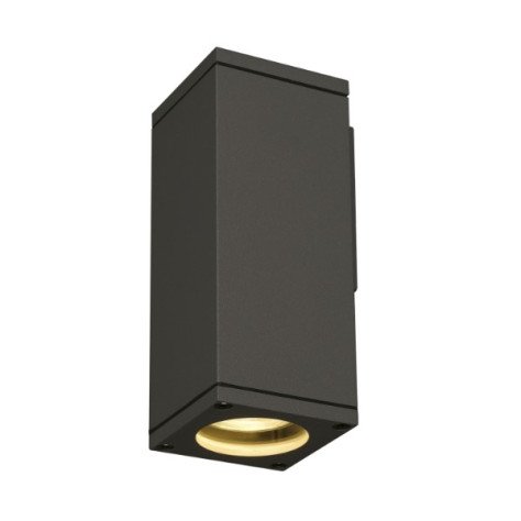THEO WALL OUT applique, carré, anthracite, GU10, max. 35W