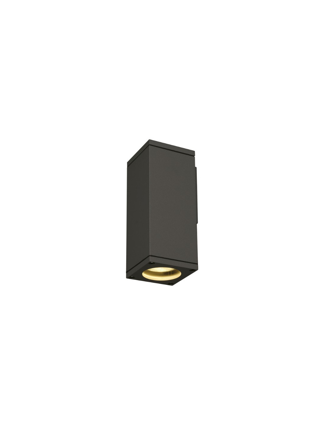 THEO WALL OUT applique, carré, anthracite, GU10, max. 35W