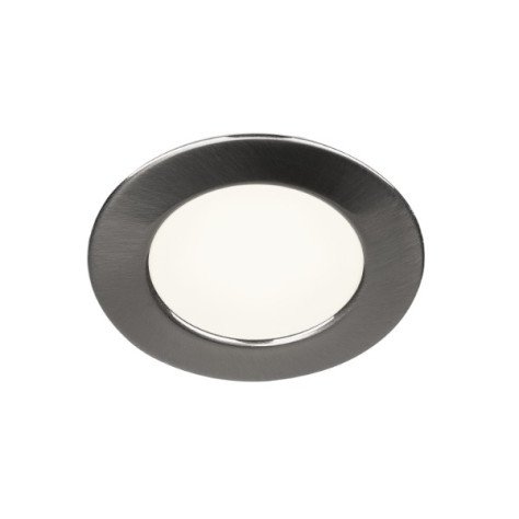 DL 126 LED encastré rond métal brossé 2,8W LED 3000K 12V
