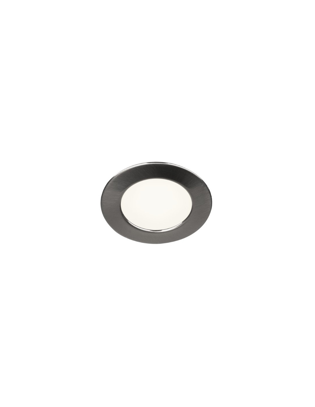 DL 126 LED encastré rond métal brossé 2,8W LED 3000K 12V