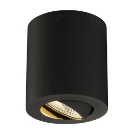 TRILEDO ROUND CL plafonnier apparent LED 6,2W 3000K 730lm 38°alu mat noir