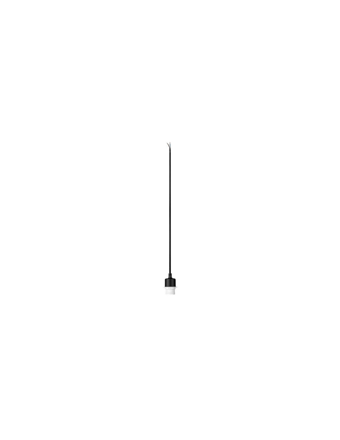 FENDA suspension E27 60W acier/plastique sans roset/sans blindage noir