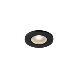 Kamuela eco LED plaf. de sécurité noir LED 6,5W 3000K 38°,variable IP65