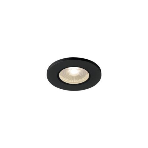Kamuela eco LED plaf. de sécurité noir LED 6,5W 3000K 38°,variable IP65