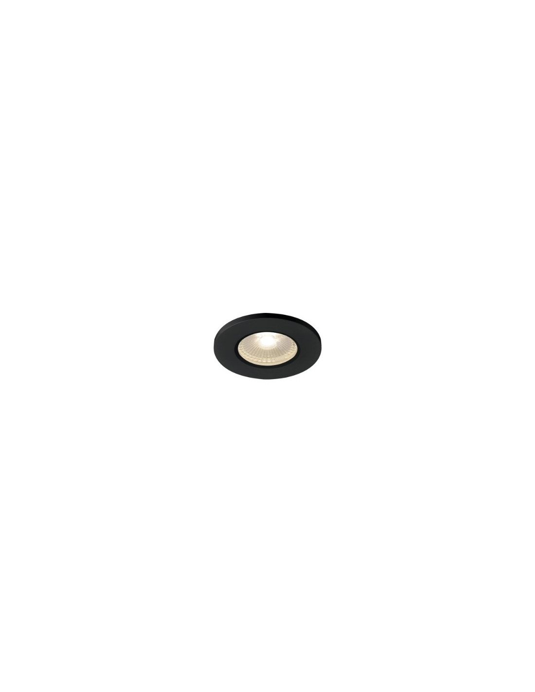Kamuela eco LED plaf. de sécurité noir LED 6,5W 3000K 38°,variable IP65