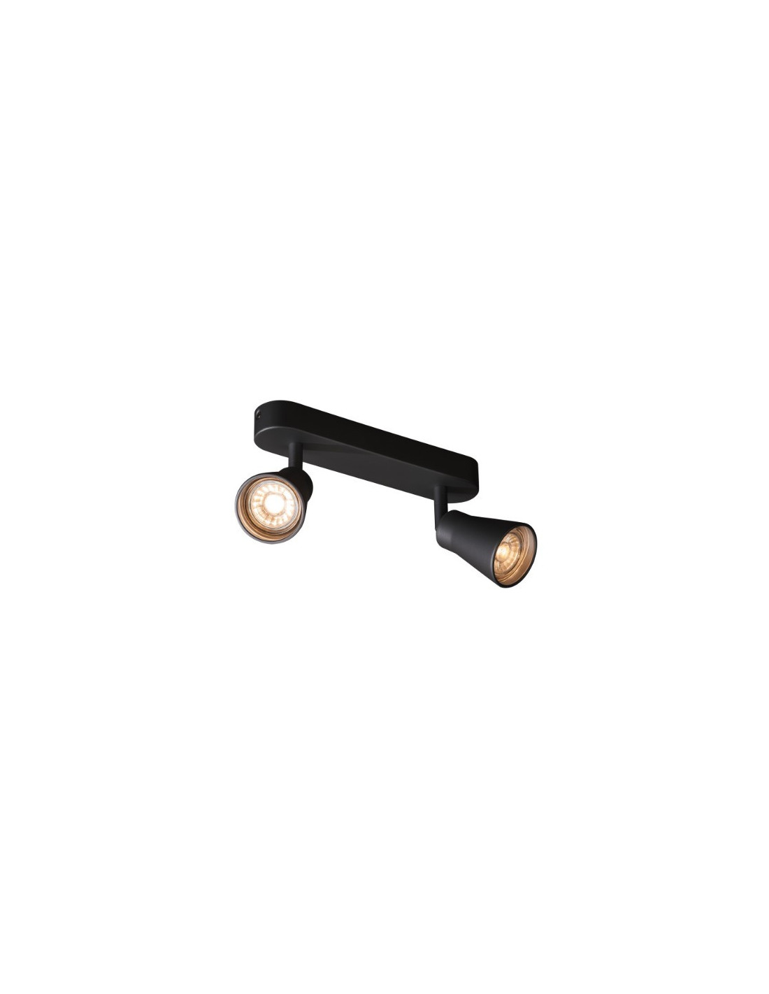 Applique/plafond indoor apparent Avo CW Double QPAR51 noir max. 50W