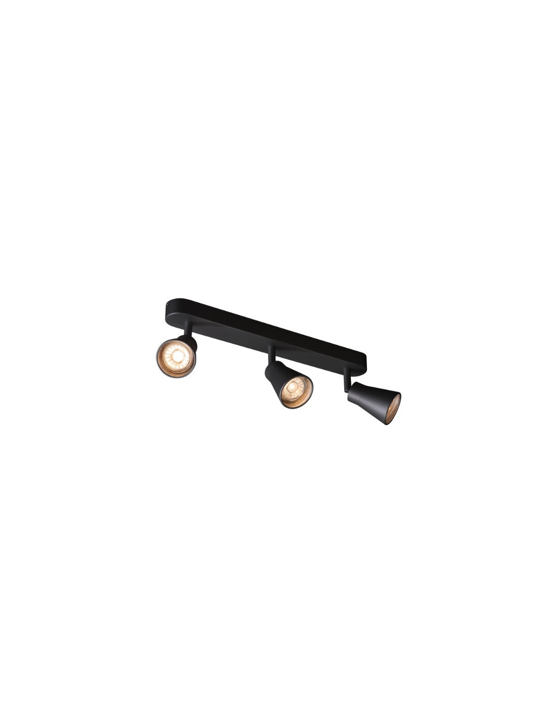 Applique/plafond indoor apparent Avo CW Triple QPAR51 noir max. 50W