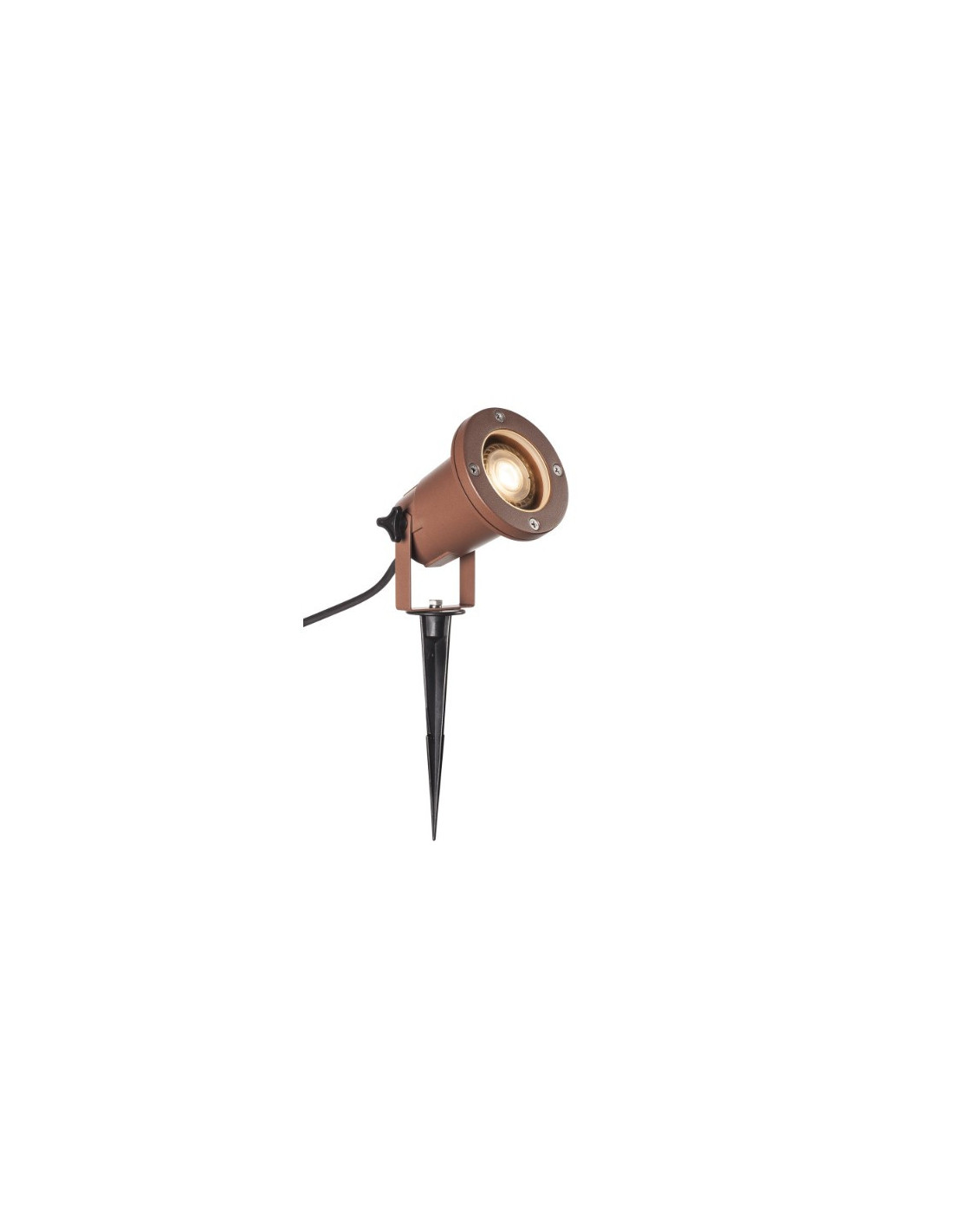 Spot outdoor sur piquet Big Nautilus QPAR51 rouille IP65 max. 11W
