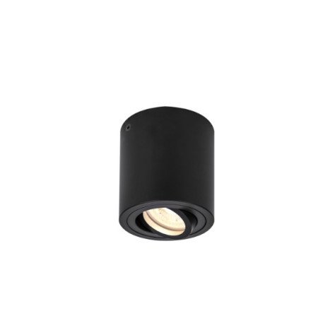 Plafonnier indoor apparent Triledo CL QPAR51 noir max. 10W