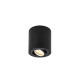 Plafonnier indoor apparent Triledo CL QPAR51 noir max. 10W
