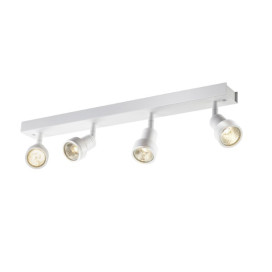 Applique/plafond indoor apparent Puri CW quad QPAR51 blanc 4x50W