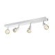 Applique/plafond indoor apparent Puri CW quad QPAR51 blanc 4x50W