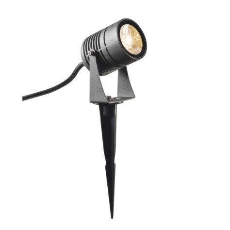 Spot outdoor sur piquet LED Spike anthracite IP55 3000K 40°