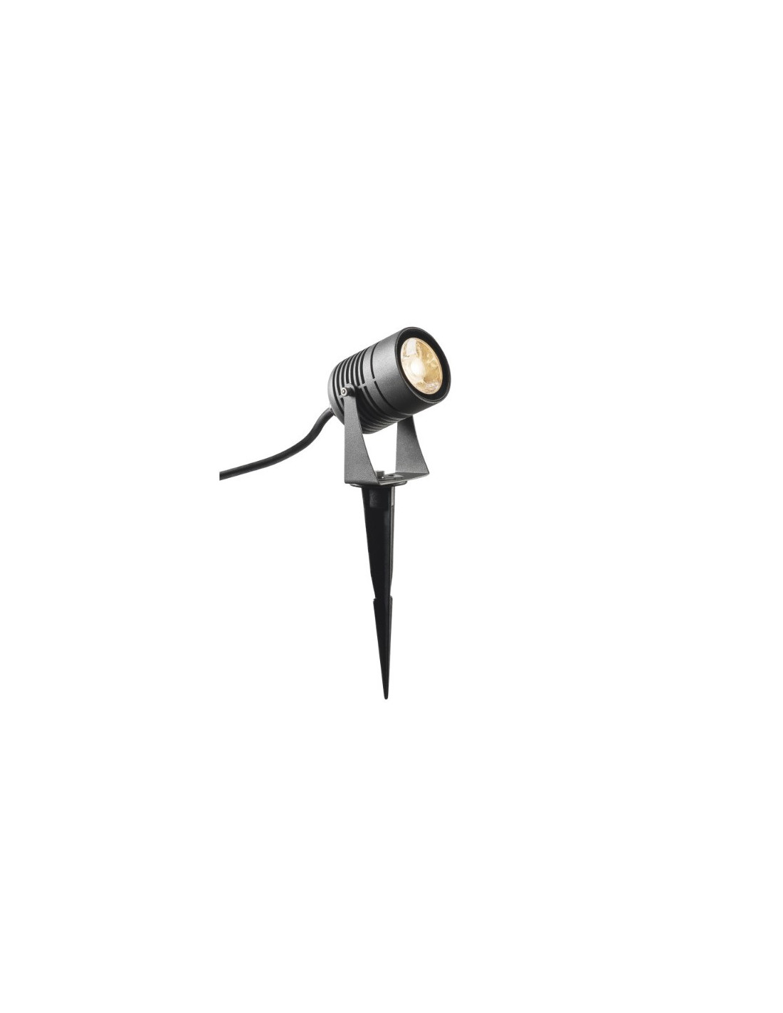 Spot outdoor sur piquet LED Spike anthracite IP55 3000K 40°