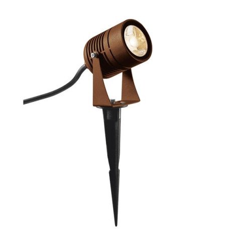 Spot outdoor sur piquet LED Spike rouille IP55 3000K 40°