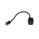 Applique indoor apparent Dio Flex Plate LED noir 2700K