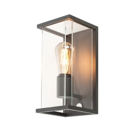 Quadrulo sensor WL E27 applique apparente outdoor anthracite avec capteur