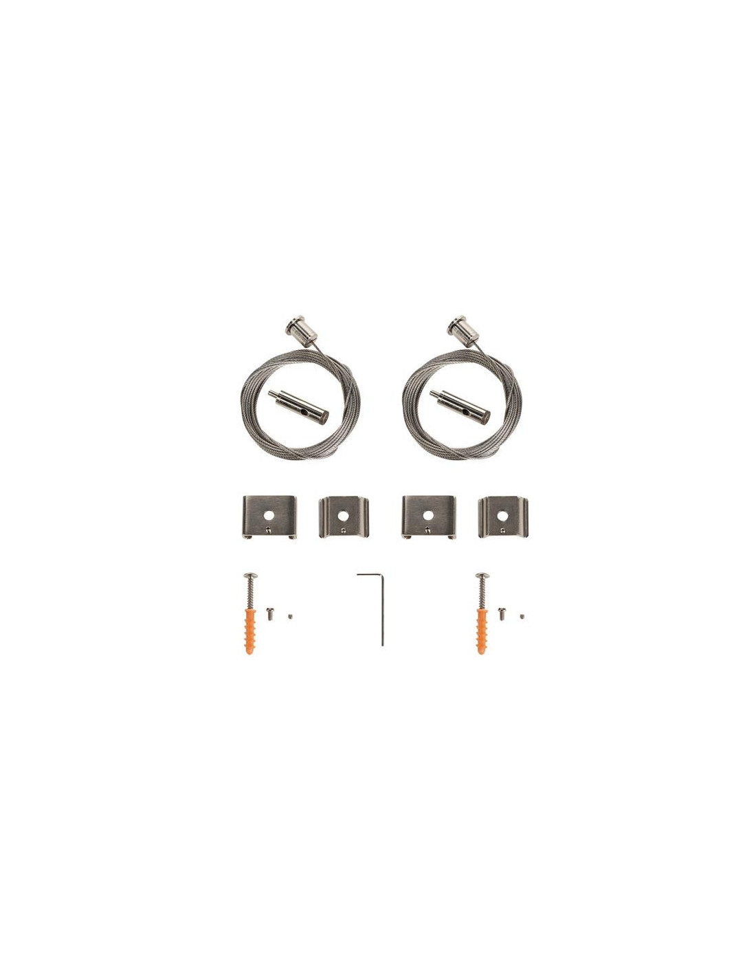 Filin de suspension pour rails 1PHs EUTRAC® et S-Track 5m 2 pces
