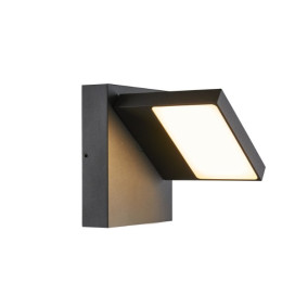 Abridor applique en saillie extérieure LED IP55 anthracite 3000/4000K