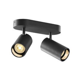 ASTO TUBE luminaire monté au plafond cylindrique max 2 x 10 W noir