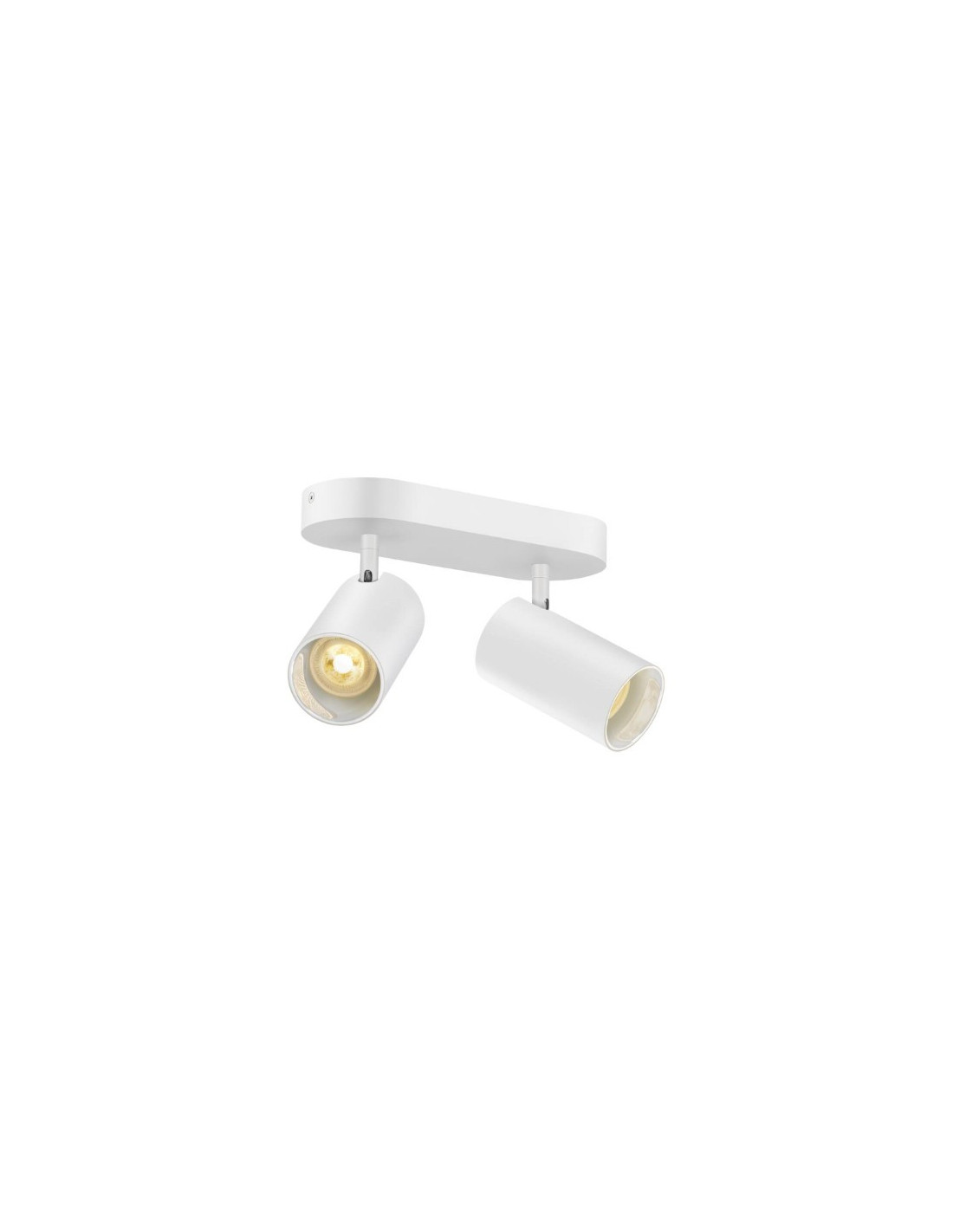 ASTO TUBE luminaire monté au plafond cylindrique max 2 x 10 W blanc