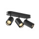ASTO TUBE luminaire monté au plafond cylindrique max 3 x 10 W noir
