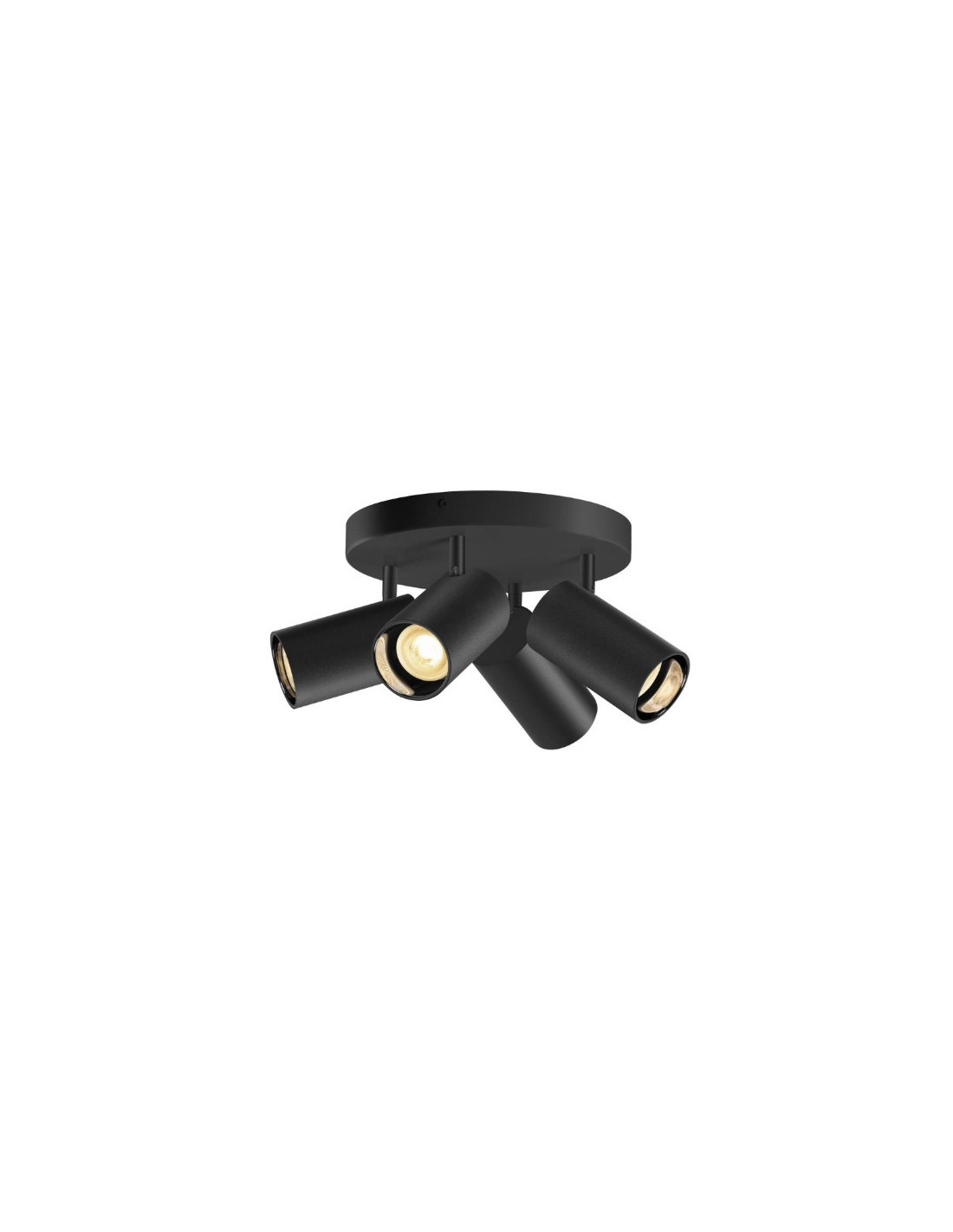 ASTO TUBE luminaire monté au plafond cylindrique max 4 x 10 W noir