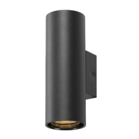 ASTO TUBE applique murale apparente cylindrique max 2 x 10 W noir